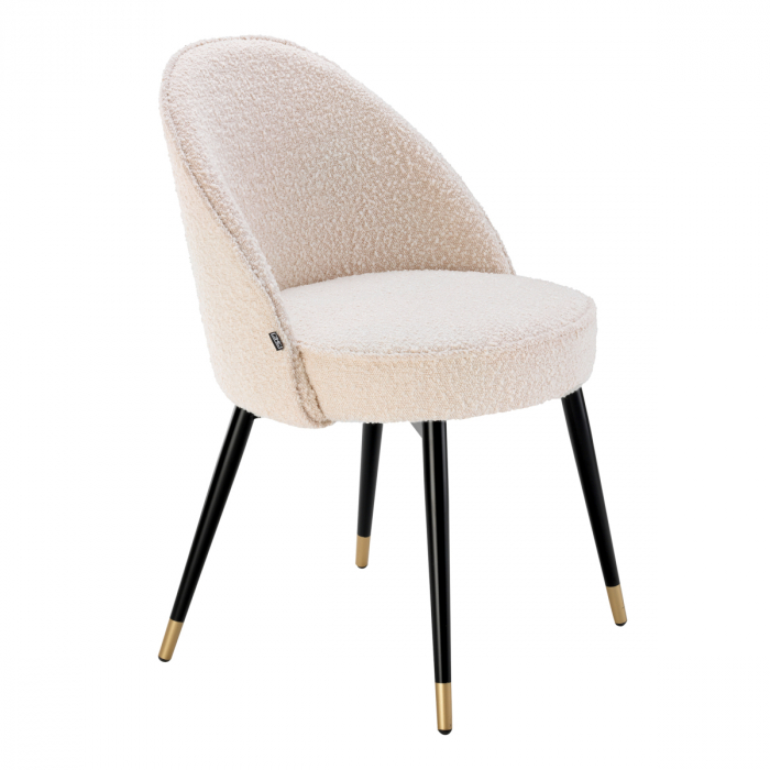 Scaun dining, Cooper bouclé crem set de 2 [3]