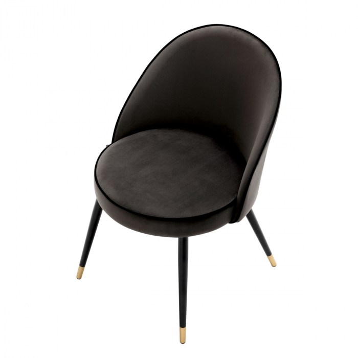 Scaun dining, Cooper Roche set de 2 catifea gri închis [7]