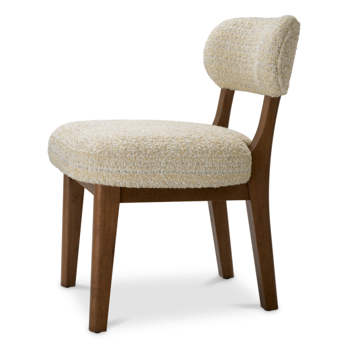 Scaun dining Duveen Winslow, bej chenille |W. 55.5 | D. 63.5 | H. 77.5 | SD. 48 | SH. 50 cm  [3]