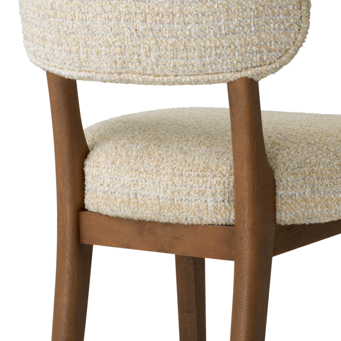 Scaun dining Duveen Winslow, bej chenille |W. 55.5 | D. 63.5 | H. 77.5 | SD. 48 | SH. 50 cm  [5]