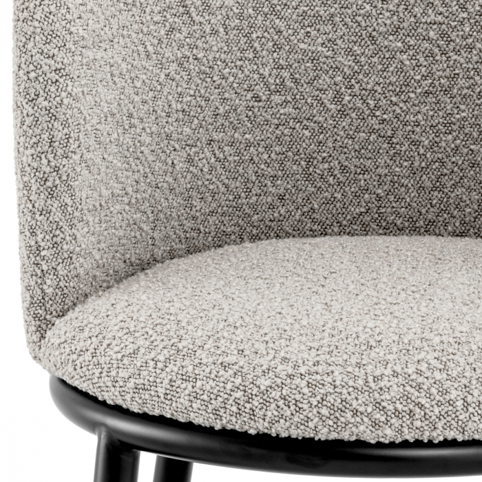 Scaun dining, Filmore bouclé gri set de 2 [5]
