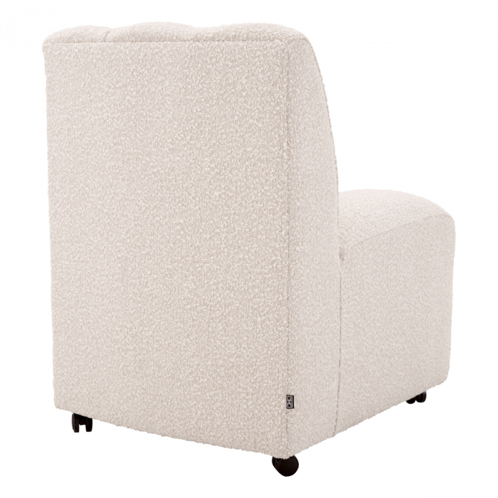 Scaun dining, Kelly bouclé crem, Dims: W. 62 | D. 70 | H. 84 | SD. 51 | SH. 50  (CM) [4]