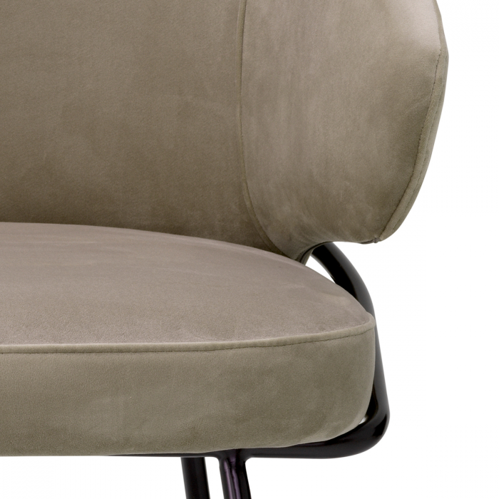 Scaun dining, Kinley Savona velvet greige [5]