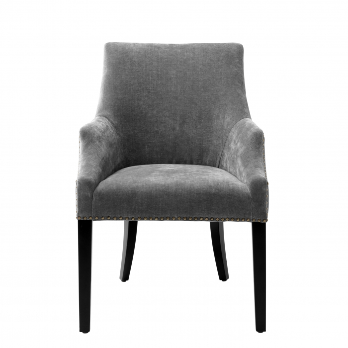 Scaun dining, Legacy clarck gri, Dims: W. 60 | D. 71 | H. 92 | SD. 50 | SH. 48 | AH. 64.5  (CM) [2]