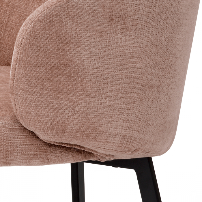 Scaun dining, Lloyd cu cotiera sisley roz, set de 2 [6]