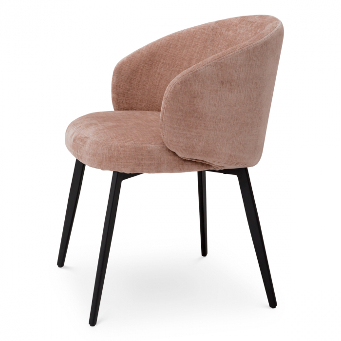 Scaun dining, Lloyd cu cotiera sisley roz, set de 2 [4]