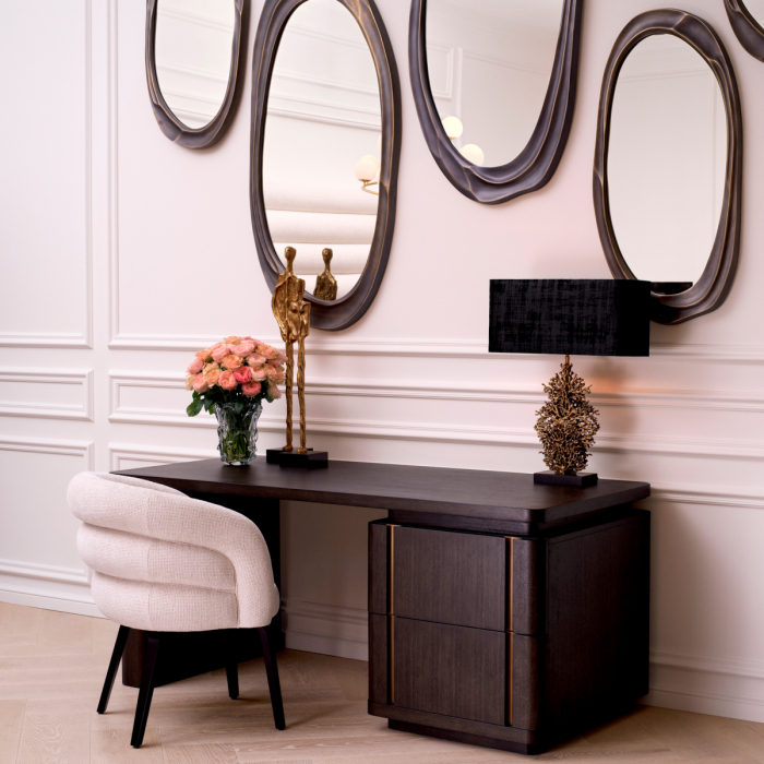 Scaun dining, Novelle Lyssa off-white, Dims: W. 61 | D. 66 | H. 83 | SD. 47 | SH. 47 | AH. 76  (CM) [2]