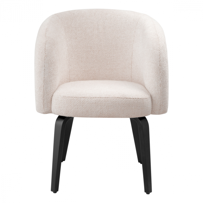 Scaun dining, Novelle Lyssa off-white, Dims: W. 61 | D. 66 | H. 83 | SD. 47 | SH. 47 | AH. 76  (CM) [3]