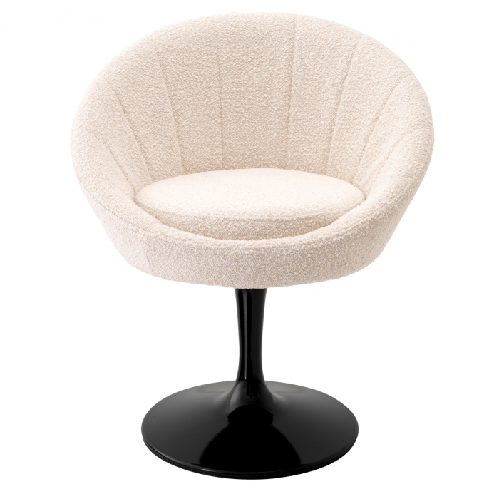 Scaun dining, O'Neill bouclé crem, Dims: W. 67 | D. 57 | H. 78.5 | SD. 45 | SH. 49.5  (CM) [3]