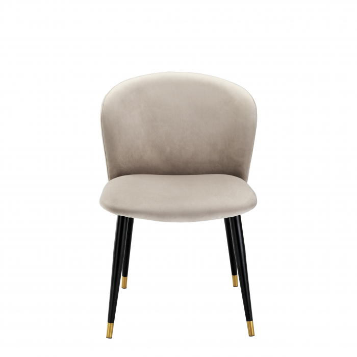 Scaun dining Volante Roche catifea bej [2]