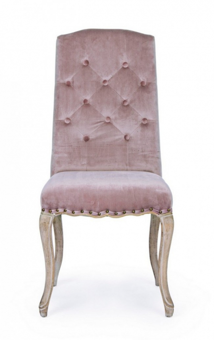 Scaun Diva, Lemn, Roz, 51x53x99 [3]