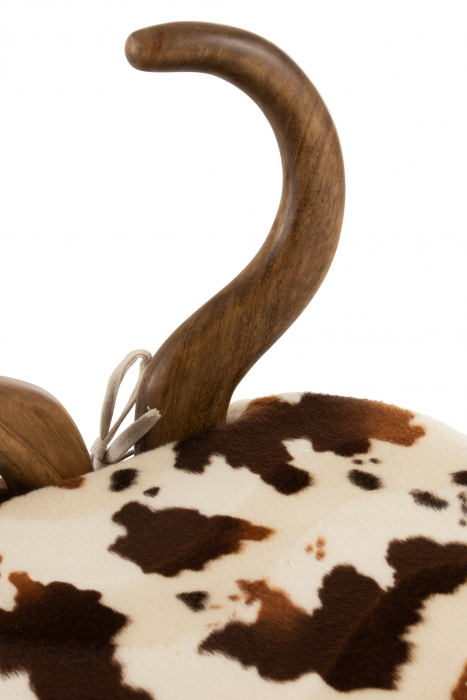 Scaun Ears Cow, Lemn/Blana, Maro/Natural, 36x36x58 cm [8]