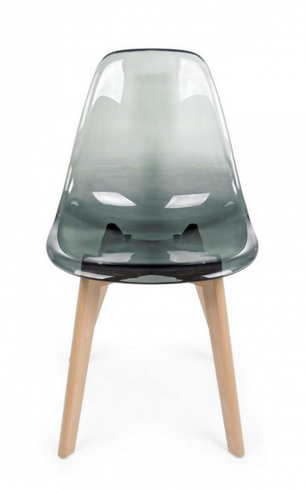 Scaun Easy, Plastic, Gri, 52x47x82 cm  [3]