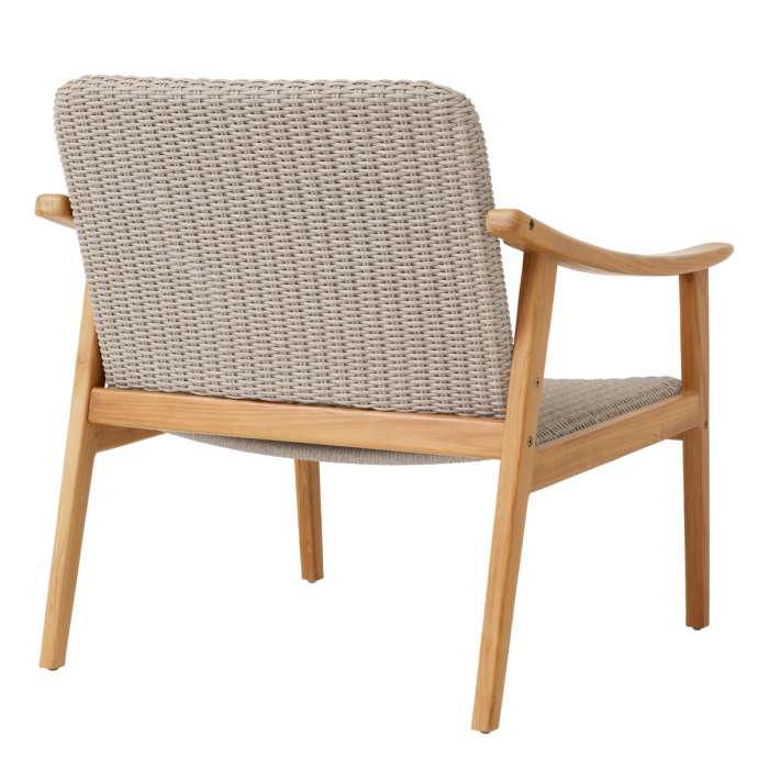 Scaun exterior Honolulu tec natur, Dims: W. 72 | D. 73 | H. 78 | SD. 56 | SH. 35.5 | AH. 55  (CM) [5]
