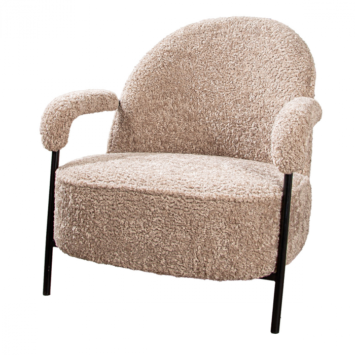 Scaun / Fotoliu, Ovina, Pânză, bej, PU 1, L. 83 cm, L. 76 cm, H. 79 cm [1]