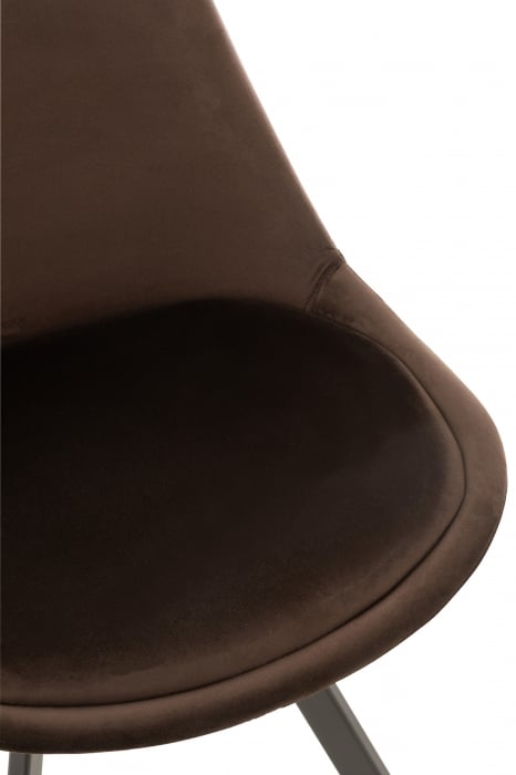 Scaun Helene, Textil/Metal, Maro, 55x49x84 cm [3]