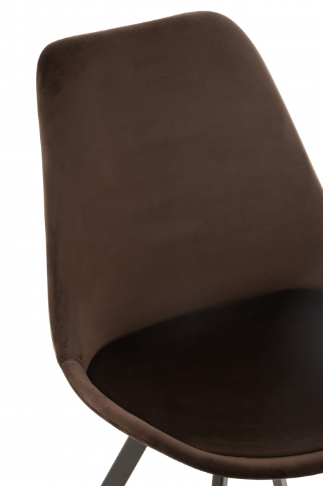 Scaun Helene, Textil/Metal, Maro, 55x49x84 cm [4]