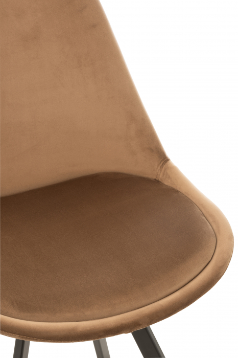 Scaun Helene, Textil/Metal, Maro, 55x49x84 cm [6]