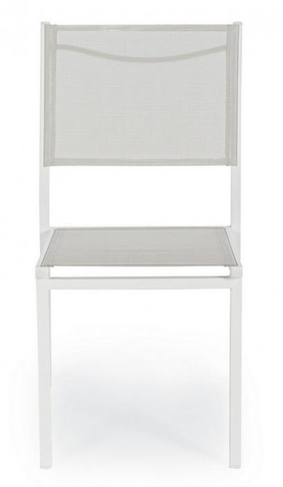Scaun Hilde, Aluminiu, Alb, 46x57x88 cm [3]