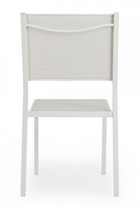Scaun Hilde, Aluminiu, Alb, 46x57x88 cm [4]
