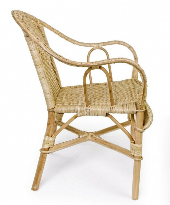 Scaun Ines, Rachita, Natural, 57x65x81 cm [4]