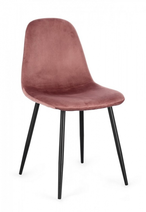 Scaun Irelia Negru/Roz din Catifea [1]