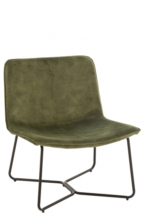 Scaun Isabel, Textil Metal, Verde, 70.7×66.9×76.7 cm Jolipa