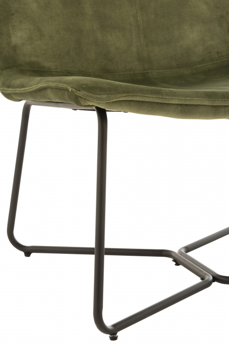 Scaun Isabel, Textil/Metal, Verde, 70.7x66.9x76.7 cm [2]