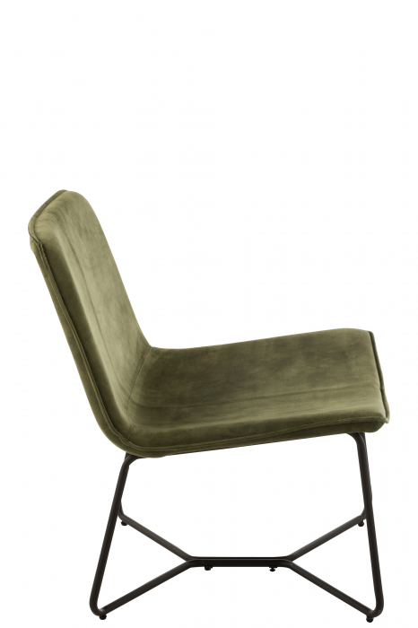 Scaun Isabel, Textil/Metal, Verde, 70.7x66.9x76.7 cm [6]