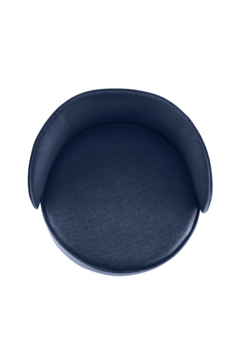 Scaun Jamie, Poliester, Albastru, 59x78x57 cm [2]