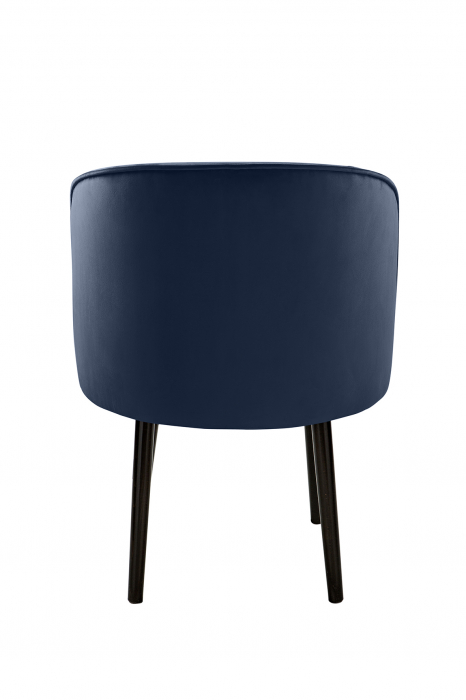 Scaun Jamie, Poliester, Albastru inchis, 59x78x57 cm [4]