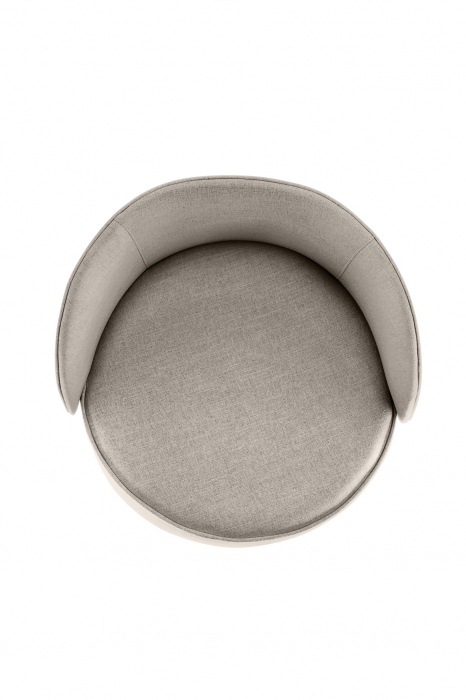 Scaun Jamie, Poliester, Bej inchis, 59x78x57 cm [2]
