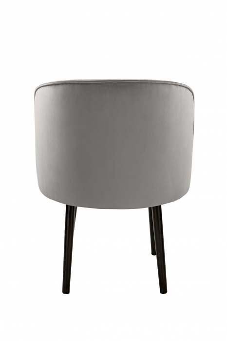 Scaun Jamie, Poliester, Gri, 59x78x57 cm [2]