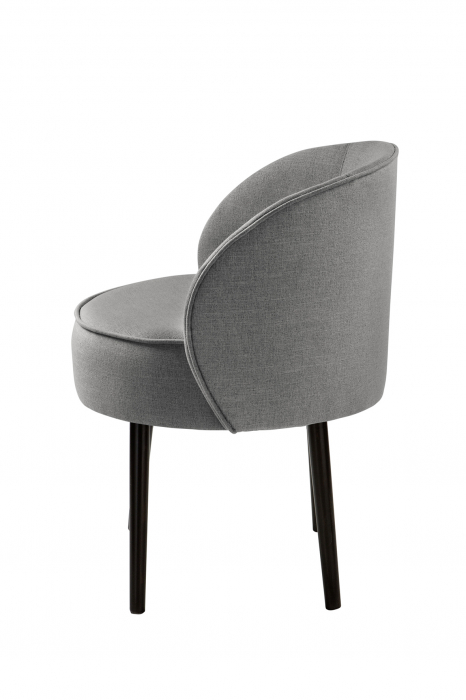 Scaun Jamie, Poliester, Gri, 59x78x57 cm [4]