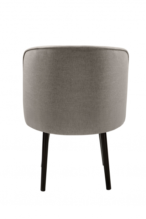 Scaun Jamie, Poliester, Gri, 59x78x57 cm [4]