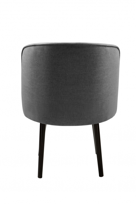 Scaun Jamie, Poliester, Gri inchis, 59x78x57 cm [5]