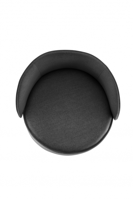 Scaun Jamie, Poliester, Gri inchis, 59x78x57 cm [2]