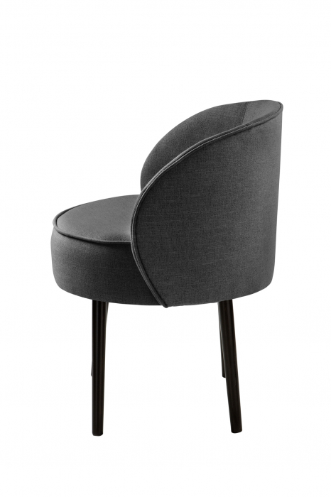 Scaun Jamie, Poliester, Gri inchis, 59x78x57 cm [7]
