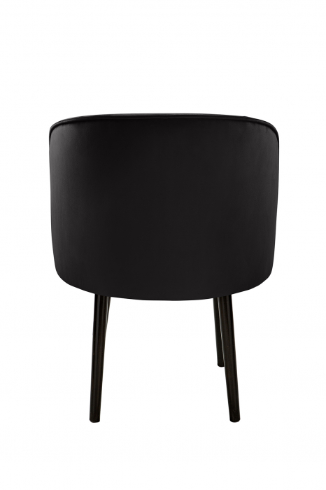 Scaun Jamie, Poliester, Negru, 59x78x57 cm [4]
