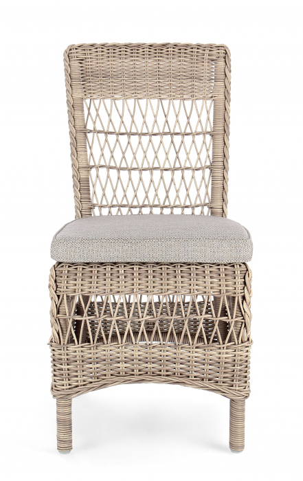 Scaun Jupiter, Aluminiu/Poliester, Natural, 48x63x95 cm [5]