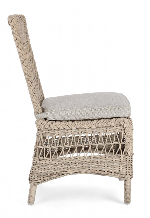 Scaun Jupiter, Aluminiu/Poliester, Natural, 48x63x95 cm [7]