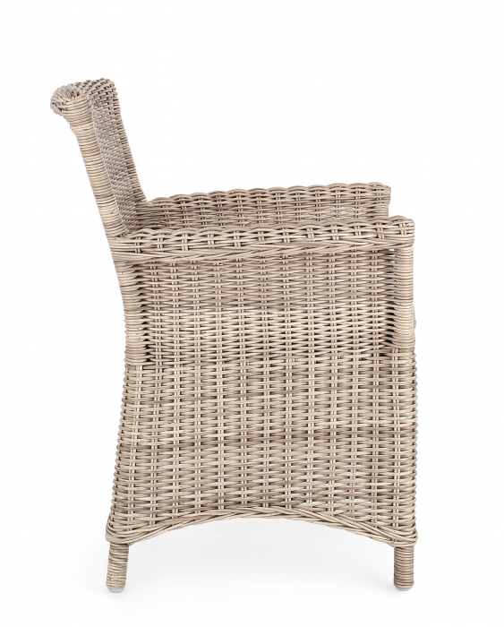 Scaun Jupiter, Aluminiu/Poliester, Natural, 64x66x88 cm [8]