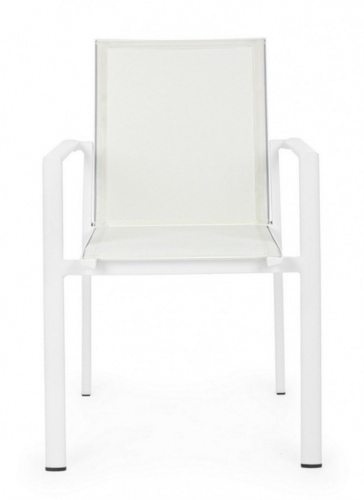 Scaun Konnor, Aluminiu, Alb, 56.2x60x88 cm  [3]
