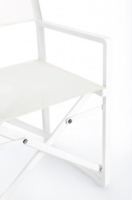 Scaun Konnor, Aluminiu/Poliester, Alb, 55x50.5x84.5 cm [3]