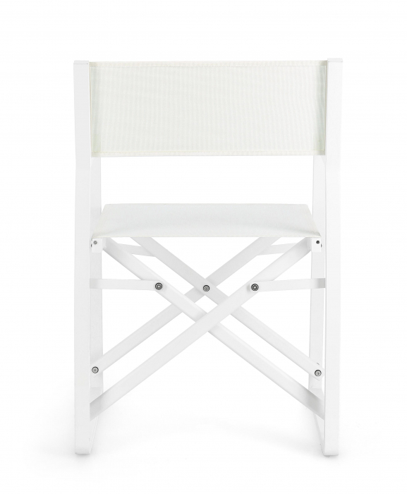 Scaun Konnor, Aluminiu/Poliester, Alb, 55x50.5x84.5 cm [5]
