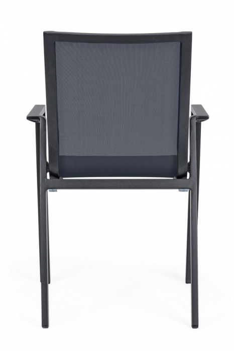 Scaun Krion, Aluminiu, Negru, 56x61.5x88 cm  [4]