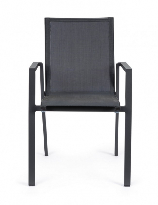 Scaun Krion, Aluminiu, Negru, 56x61.5x88 cm  [3]
