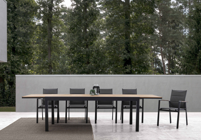 Scaun Kubik SJ61, Aluminiu/Poliester, Gri inchis, 56.5x62x88 cm [13]