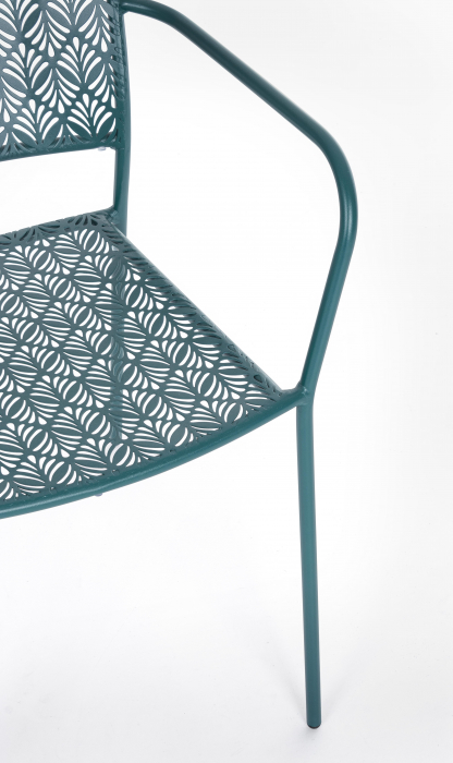 Scaun Lizette, Aluminiu/Poliester, Albastru, 54x55x89 cm [8]