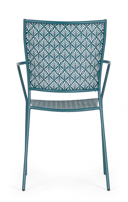Scaun Lizette, Aluminiu/Poliester, Albastru, 54x55x89 cm [5]